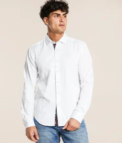 Eight X Tonal Embroidered Shirt White Outlet