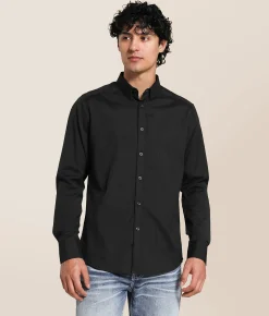 J.B. Holt Tonal Embroidered Standard Stretch Shirt Black Online