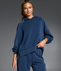 Tops|Activewear | Buckle Black Tonal Seamed Hoodie Big Dipper