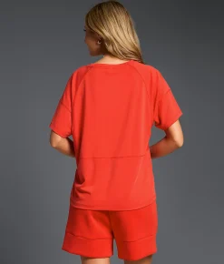 Tops | Buckle Black Tonal Stitched T-Shirt Molten Lava