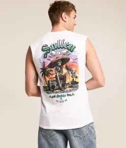 Tops | Sullen Too Lit Tank Top White