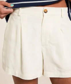 Z Supply Topanga Linen Blend Short White