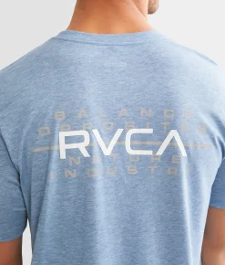 Graphic T-Shirts | RVCA Top Bar Sport T-Shirt Majolica Blue Heather