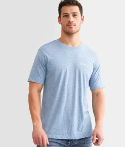 Graphic T-Shirts | RVCA Top Bar Sport T-Shirt Majolica Blue Heather
