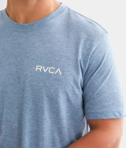 Graphic T-Shirts | RVCA Top Bar Sport T-Shirt Majolica Blue Heather