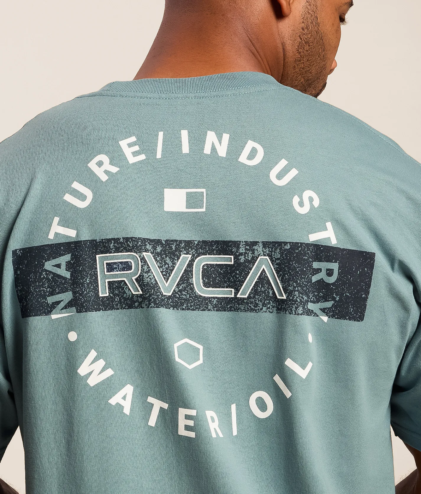 Tops|Graphic T-Shirts | RVCA Top Layer T-Shirt Blue