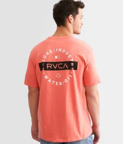 Graphic T-Shirts | RVCA Top Layer T-Shirt Coral Pink
