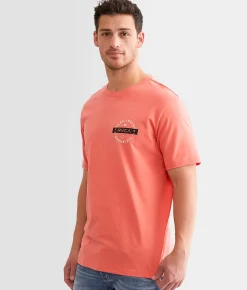 Graphic T-Shirts | RVCA Top Layer T-Shirt Coral Pink