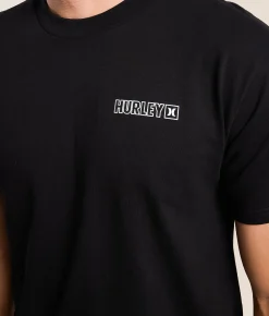 Tops|Graphic T-Shirts | Hurley Topo T-Shirt Black Logan Tee