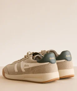 Gola® Tornado '88 Leather Sneaker Bone Off White Dark Khaki Hot
