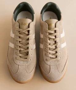 Gola® Tornado '88 Leather Sneaker Bone Off White Dark Khaki Hot