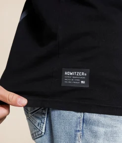Tops|Graphic T-Shirts | Howitzer Torn T-Shirt Black
