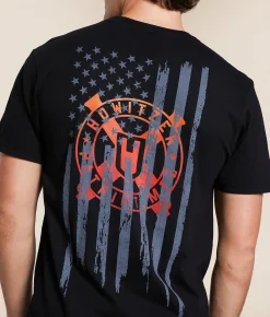 Tops|Graphic T-Shirts | Howitzer Torn T-Shirt Black