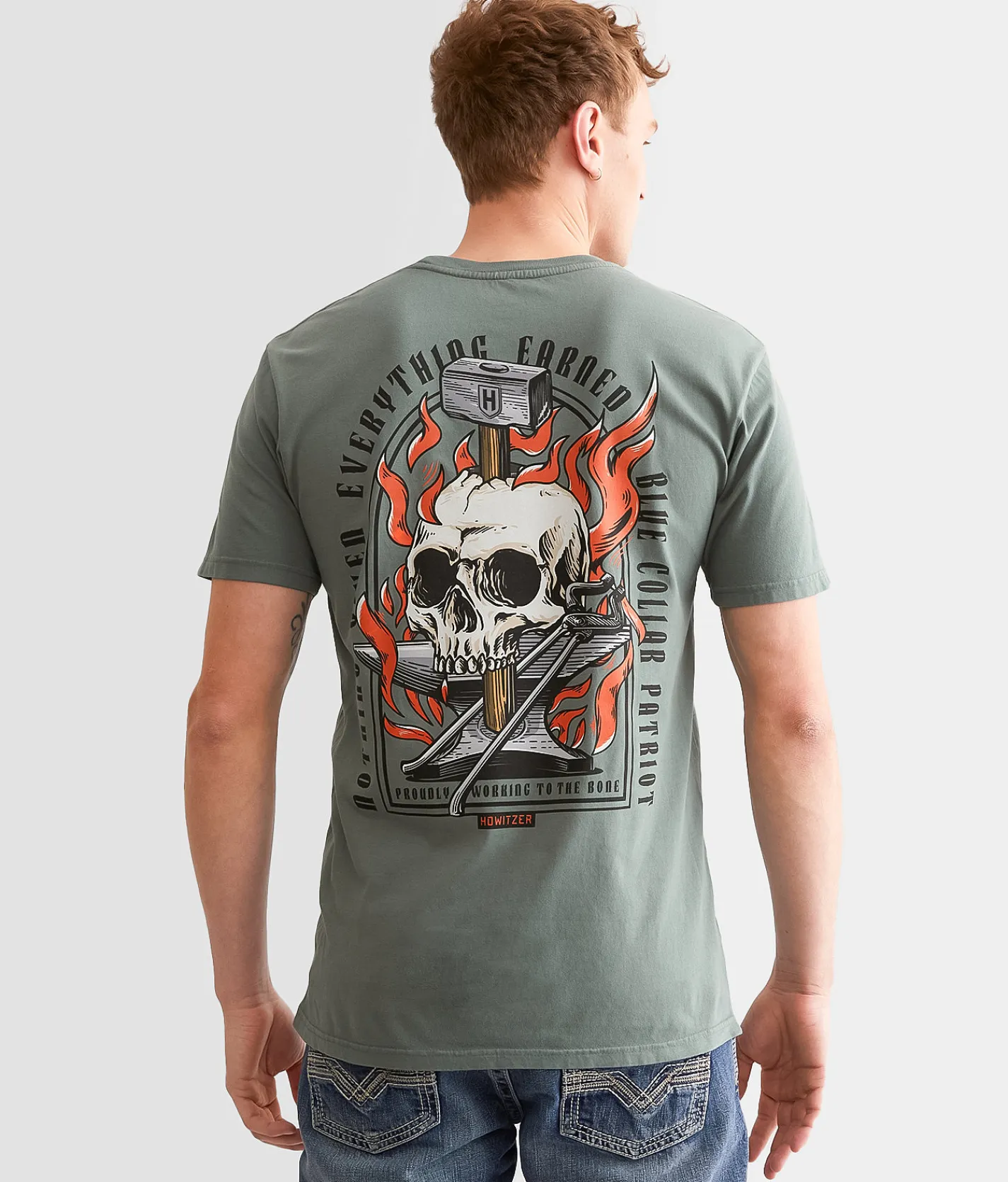 Graphic T-Shirts | Howitzer To The Bone T-Shirt Balsam Green