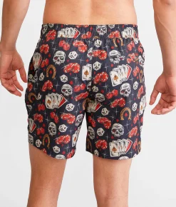 Sullen Tough Luck Stretch Swim Trunks Black Sale