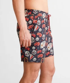Sullen Tough Luck Stretch Swim Trunks Black Sale