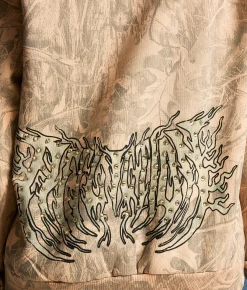 Tops | Affliction Toxic Tavern Camo Hooded Sweatshirt Orange