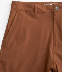 Bottoms|Shorts | BKE Trace Hybrid Stretch Walkshort Rust
