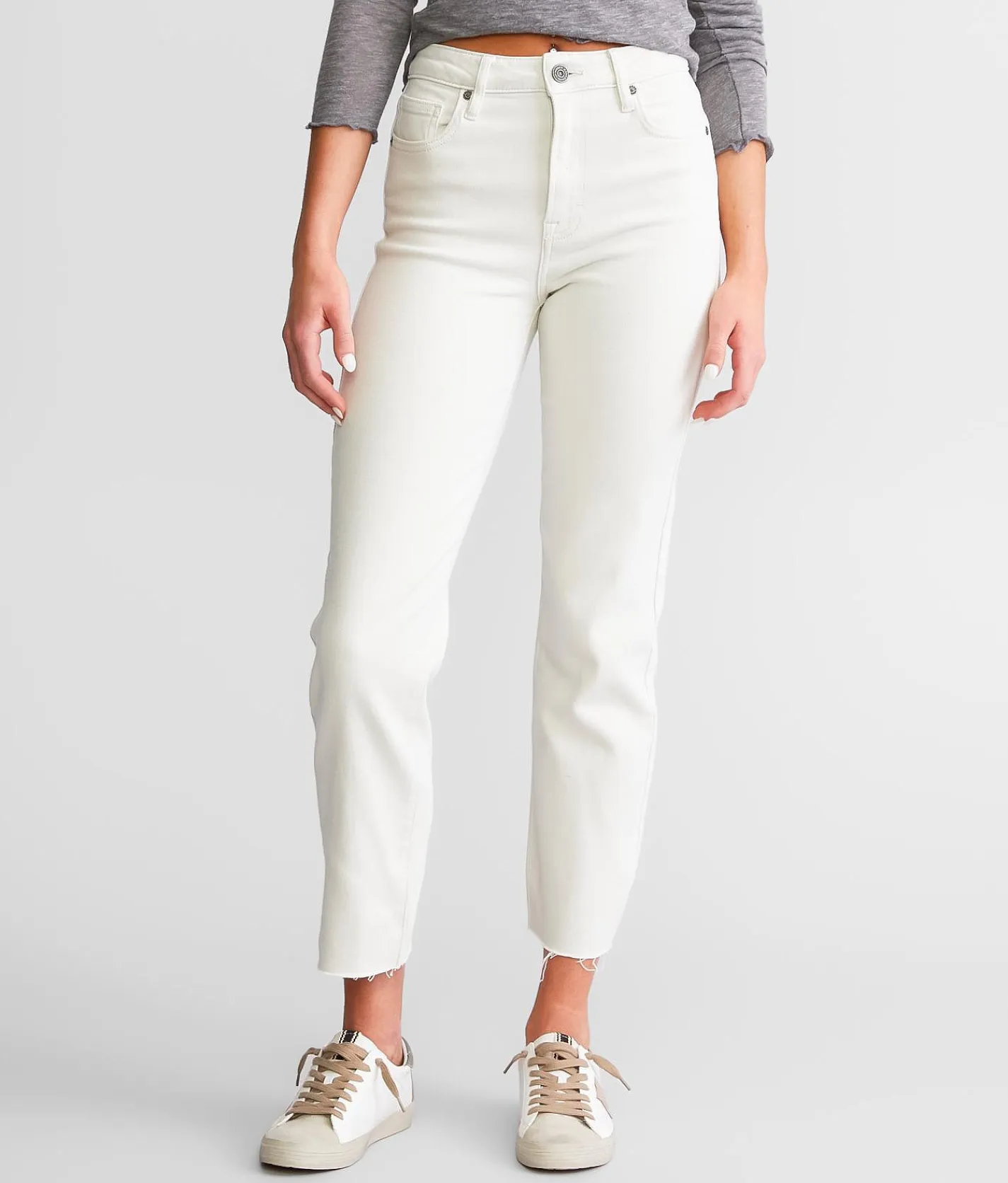 HIDDEN Tracey Cropped Straight Jean Stone Outlet