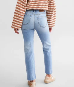 HIDDEN Tracey Cropped Straight Jean Medium Light Discount