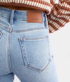 HIDDEN Tracey Cropped Straight Jean Medium Light Discount