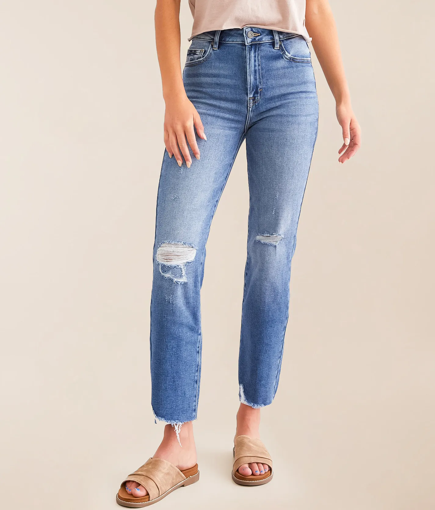 Jeans|Bottoms | HIDDEN Tracey Cropped Straight Jean Medium
