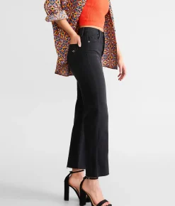 Jeans|Bottoms | HIDDEN Tracey Cropped Straight Stretch Jean Black
