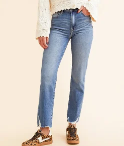 HIDDEN Tracey Cropped Straight Stretch Jean Medium Online