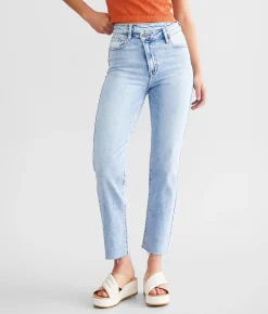Jeans|Bottoms | HIDDEN Tracey Cropped Straight Stretch Jean Super Light Wash