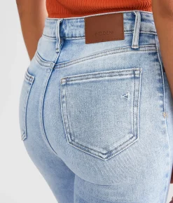 Jeans|Bottoms | HIDDEN Tracey Cropped Straight Stretch Jean Super Light Wash