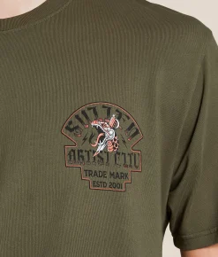 Tops|Graphic T-Shirts | Sullen Trad Dagger T-Shirt Olive