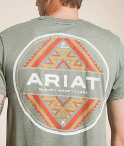 Ariat Traditional Circle T-Shirt Olive Heather Best