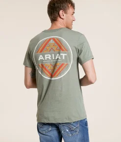 Ariat Traditional Circle T-Shirt Olive Heather Best