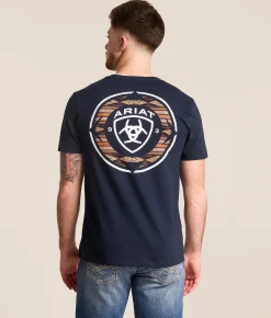 Tops|Graphic T-Shirts | Ariat Traditional Pace T-Shirt New Navy