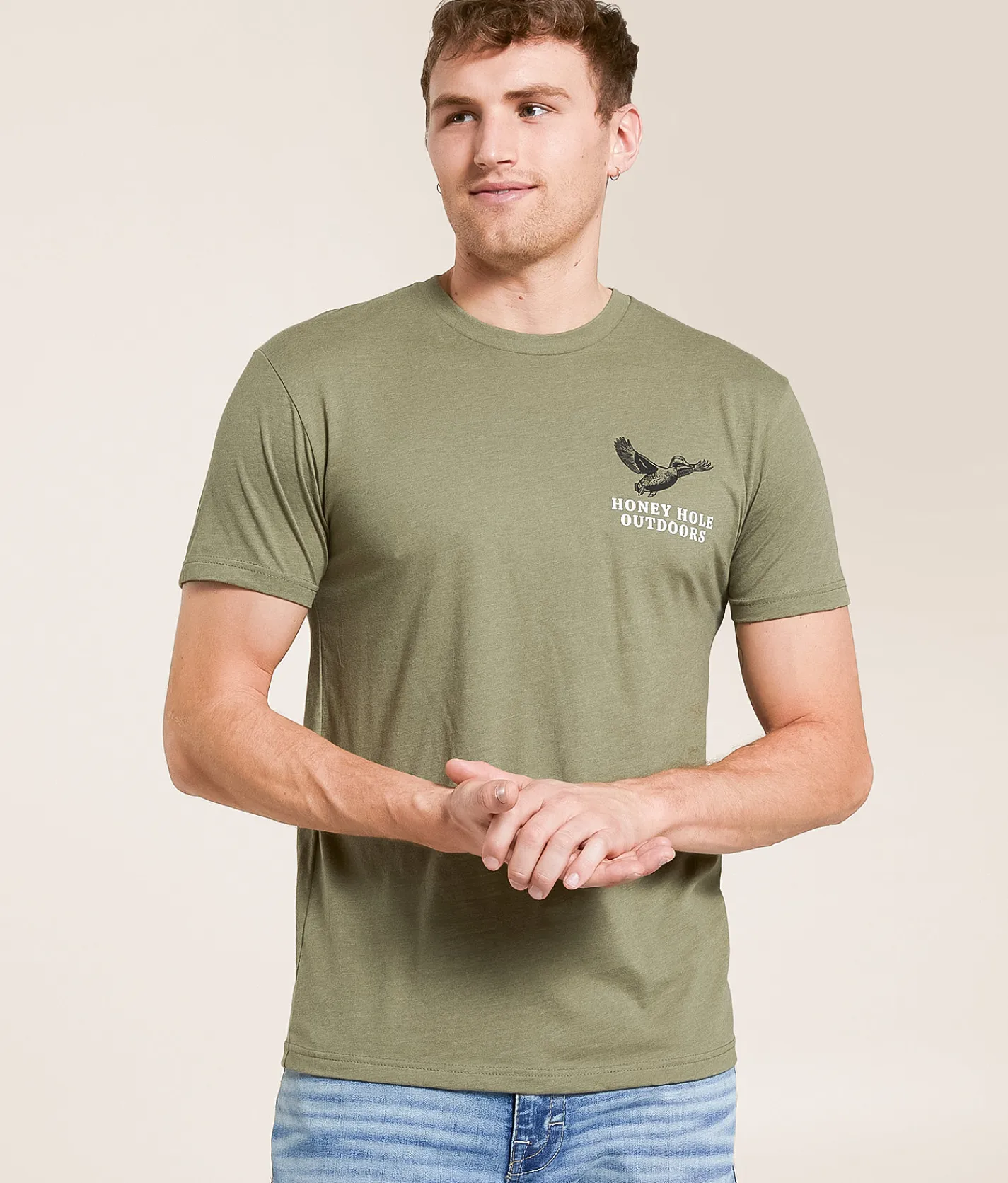 Graphic T-Shirts | Honey Hole® Traditions T-Shirt Light Olive