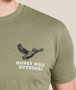 Graphic T-Shirts | Honey Hole® Traditions T-Shirt Light Olive