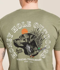 Graphic T-Shirts | Honey Hole® Traditions T-Shirt Light Olive