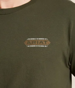 Tops|Graphic T-Shirts | Ariat Trad Wood Stamp T-Shirt Forest Night