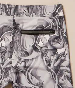 Sullen Tragedy Stretch Boardshort Grey Online