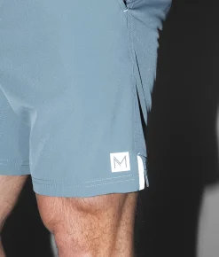 Bottoms|Activewear | Maven Co-op Train Workout Stretch Short Stone Blue