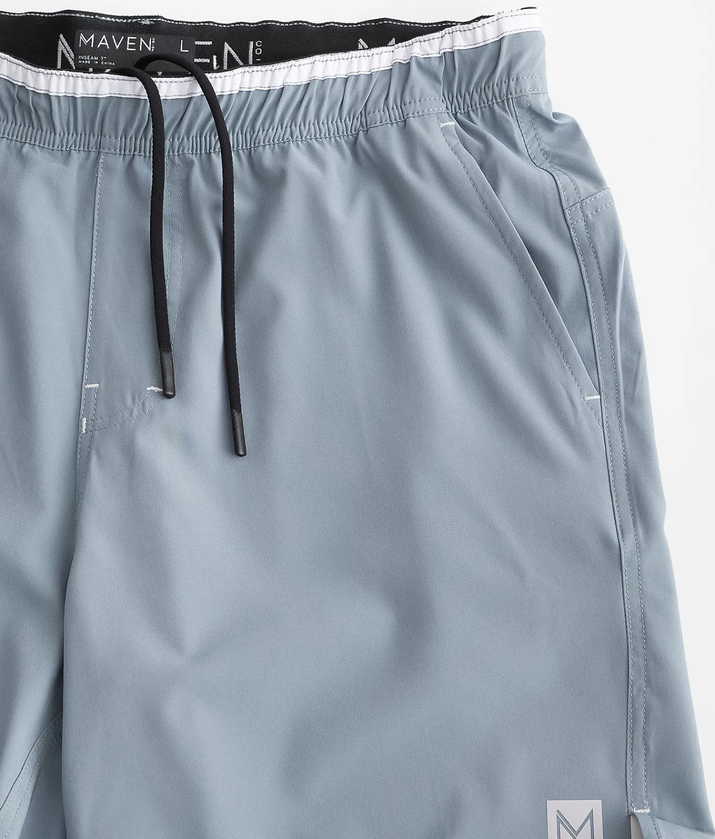 Bottoms|Activewear | Maven Co-op Train Workout Stretch Short Stone Blue