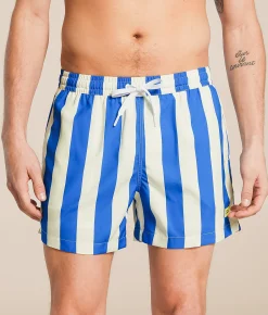 Bottoms|Swimwear | Duvin Traveler Volley Swim Trunks Blue