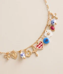 BKE Trendy Charm Necklace Gold Discount