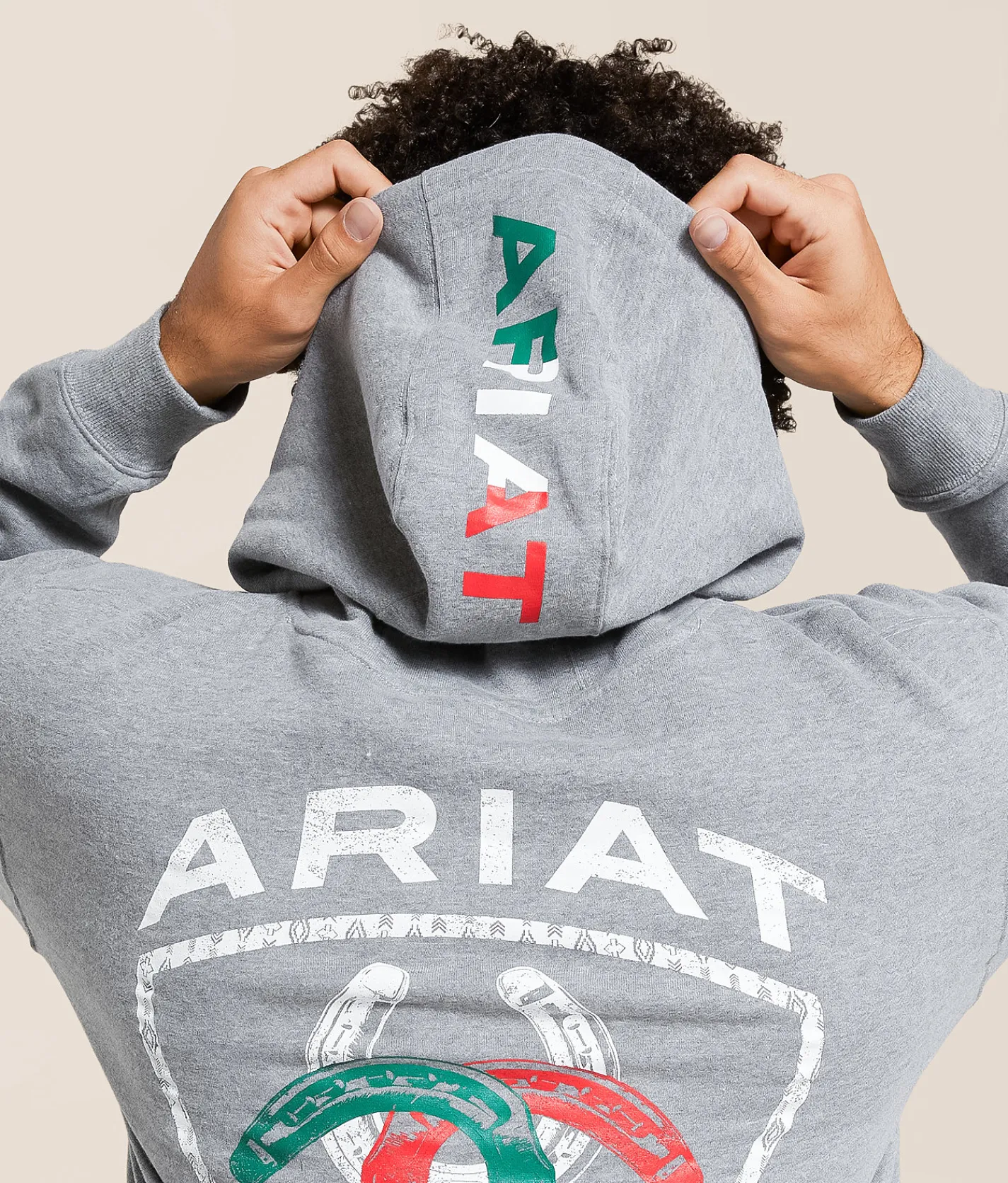 Ariat Tres Herradura Hooded Sweatshirt Grey Heather Hot