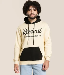 Tops | Rock Revival Trevor Hooded Sweatshirt Cream