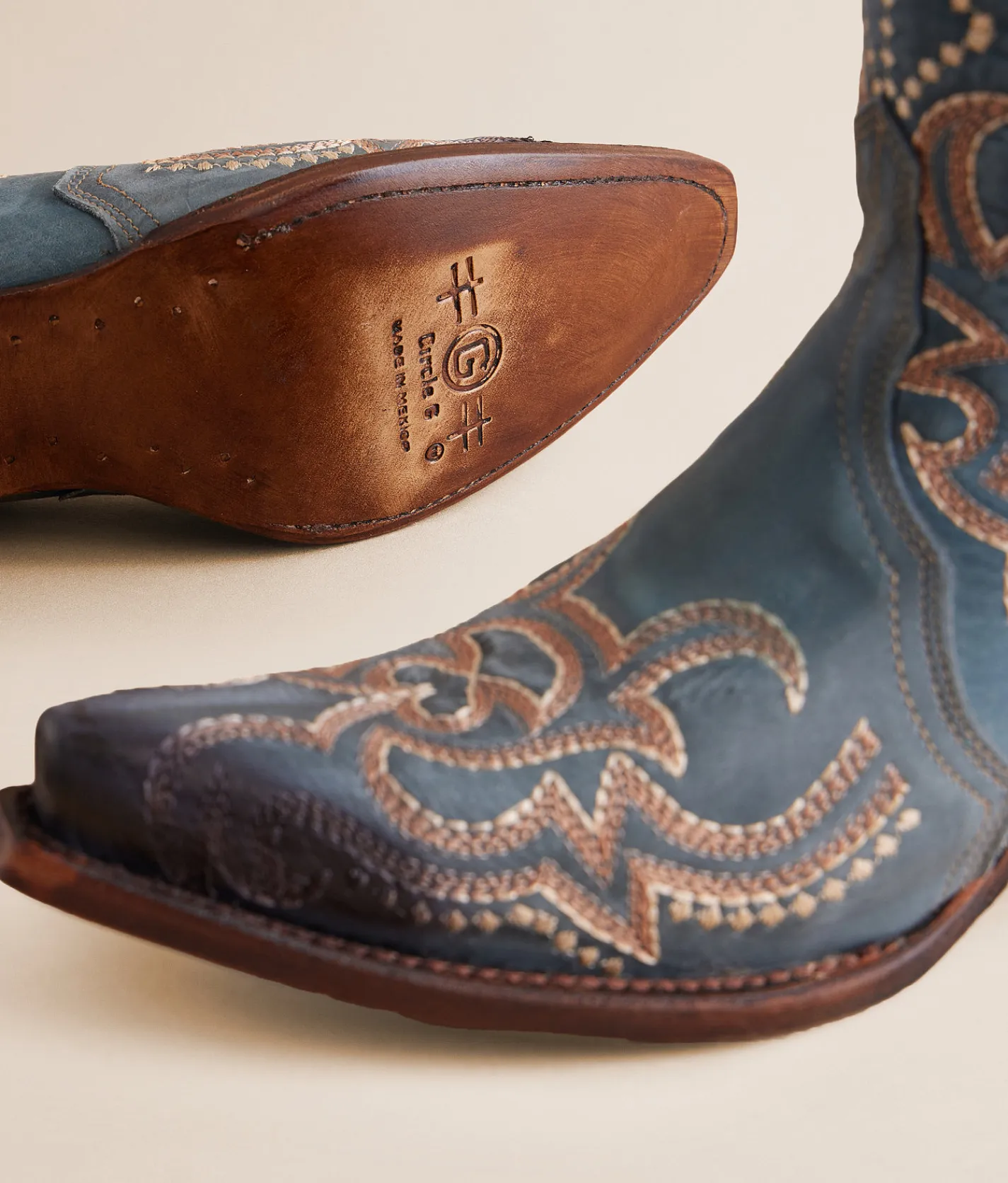 Shoes | Circle G by Corral Triad Western Leather Boot Blue Jean