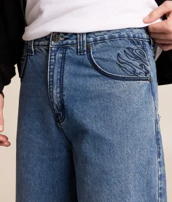 Bottoms|Jeans | Affliction Tribal & Wings Extra Wide Leg Jean Stonewash