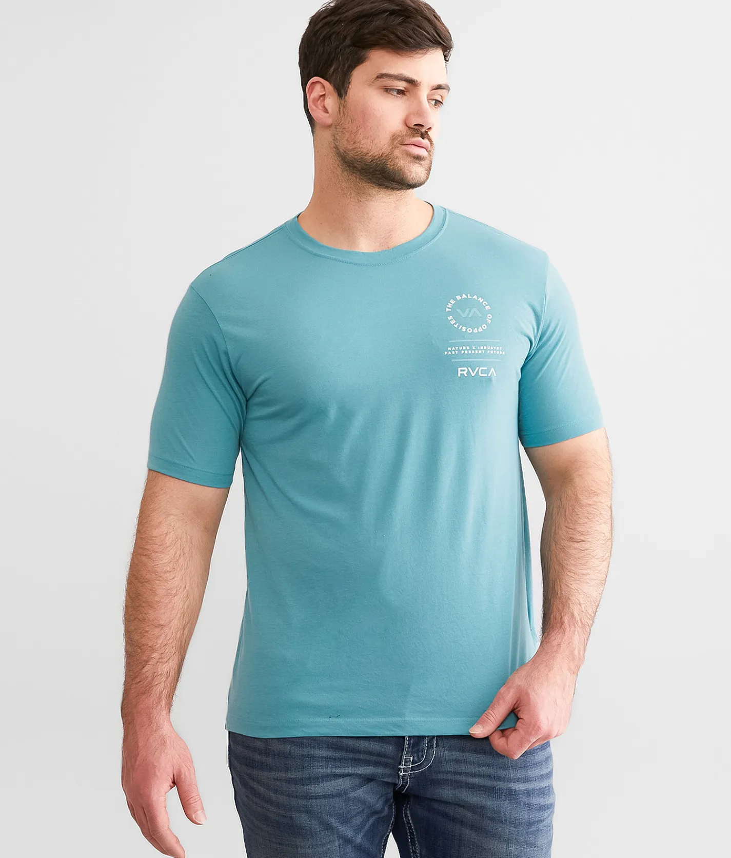 Graphic T-Shirts|Activewear | RVCA Tri Balance Sport T-Shirt Hydro