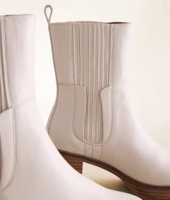 Beast Fashion Tricia Ankle Boot Ivory Clearance