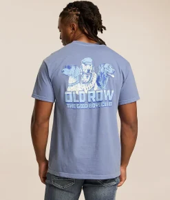 Old Row Trio T-Shirt Washed Denim Discount